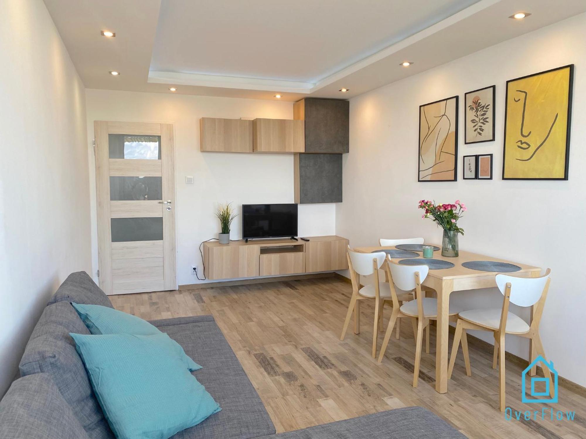 Wave Apartment With Amazing View- 2 Km To Baltic Sea 格但斯克 外观 照片